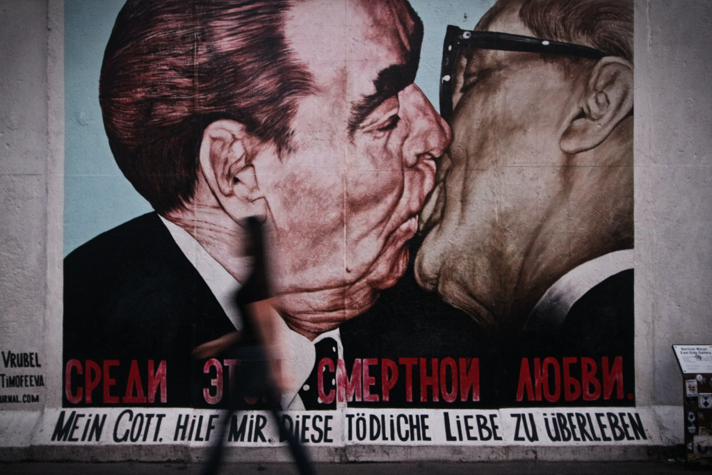 Iconic Berlin Street art fresque