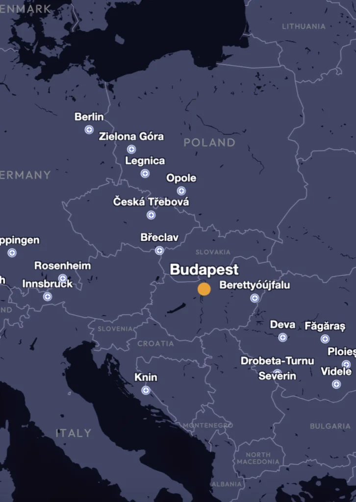Budapest-map